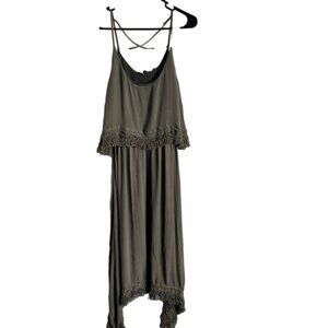 ‼️3 for $25‼️ New Look Asymmetric Olive Dress